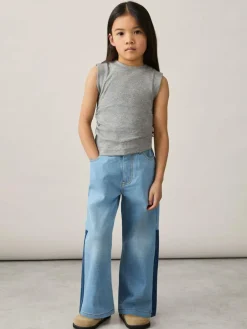 Discount Reiss Trudy 9-13 yrs Ruched Vest Top Grey