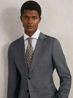 Reiss Tullio Wool-Silk Floral-Medallion Tie^ Ties & Pocket Squares