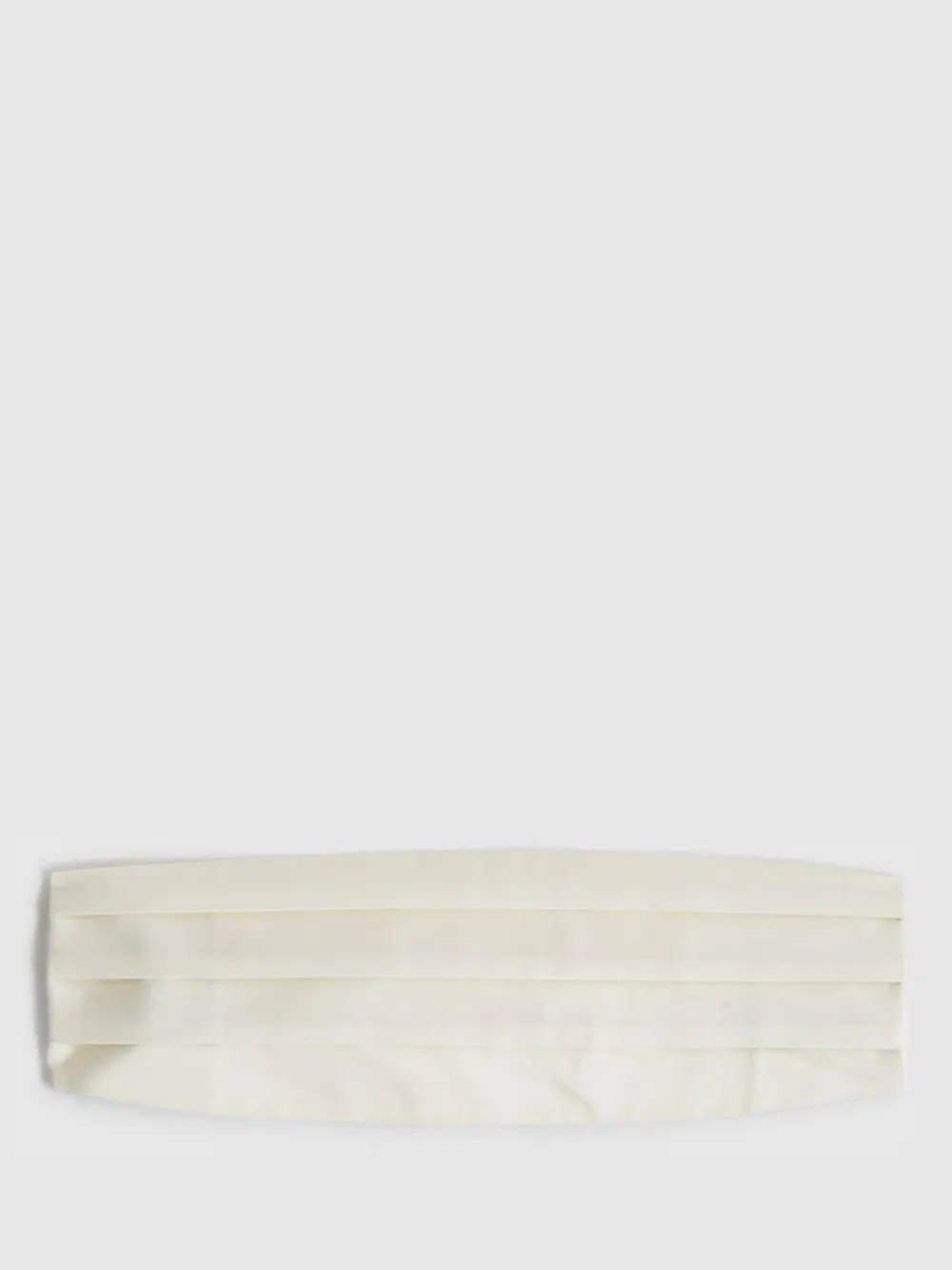 Sale Reiss Cameron Silk Grosgrain Cummerbund Ivory