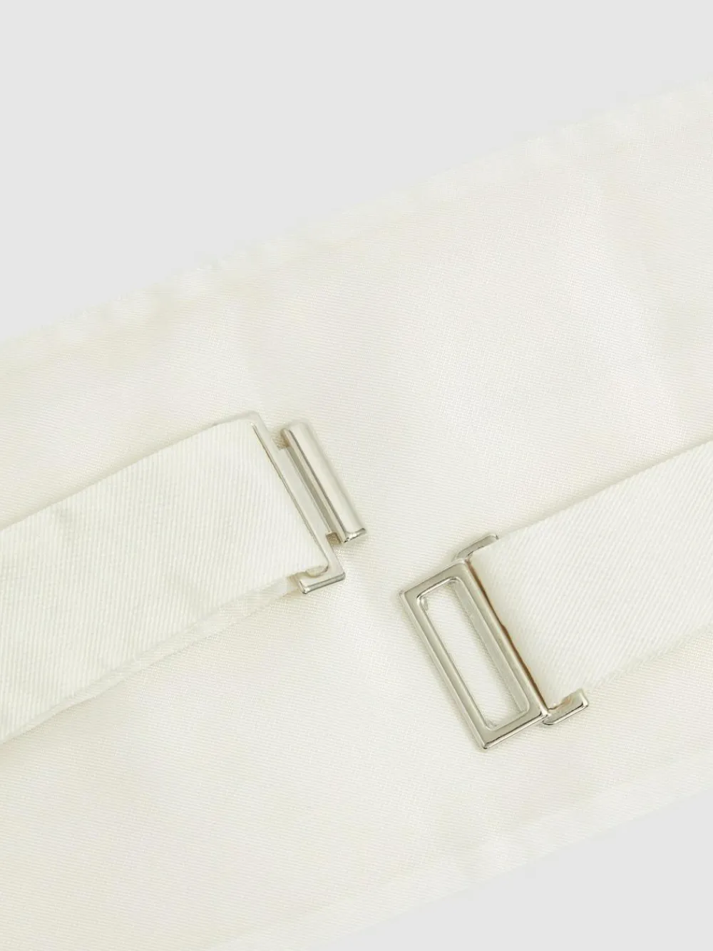 Sale Reiss Cameron Silk Grosgrain Cummerbund Ivory