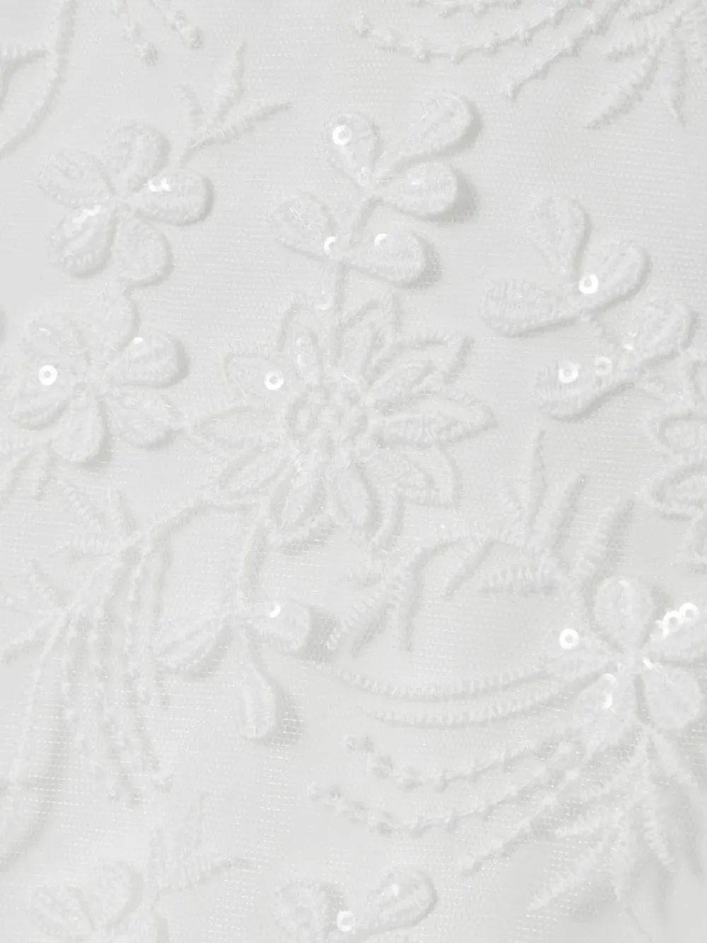 Sale Reiss Ivory Clementine 9-13 yrs Tulle Floral-Embroidered Bridesmaid Dress