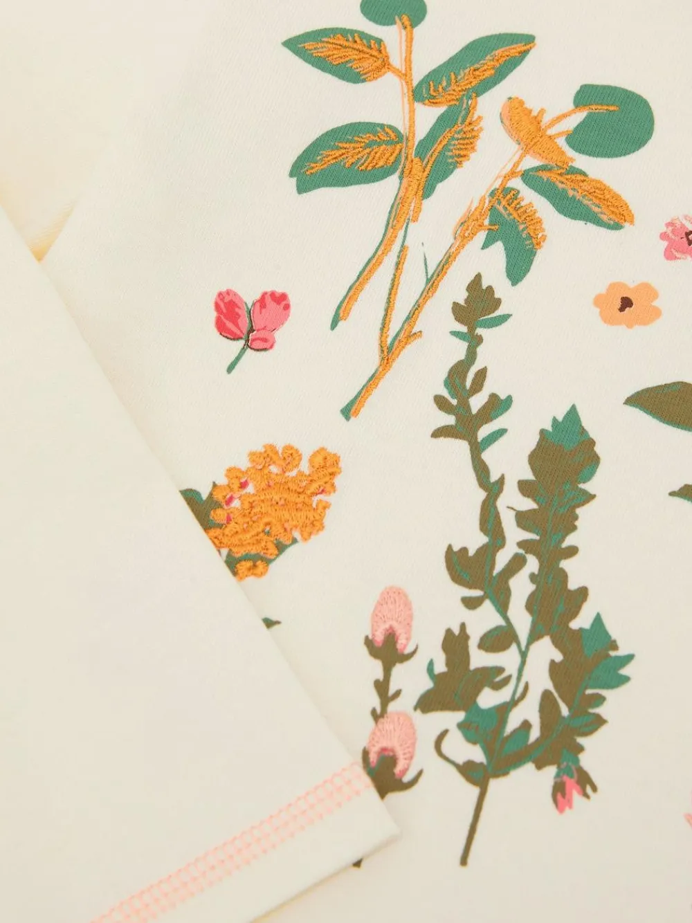 Reiss Ivory Darcy 3-9 yrs Cotton Floral Embroidered T-Shirt^ T-Shirts