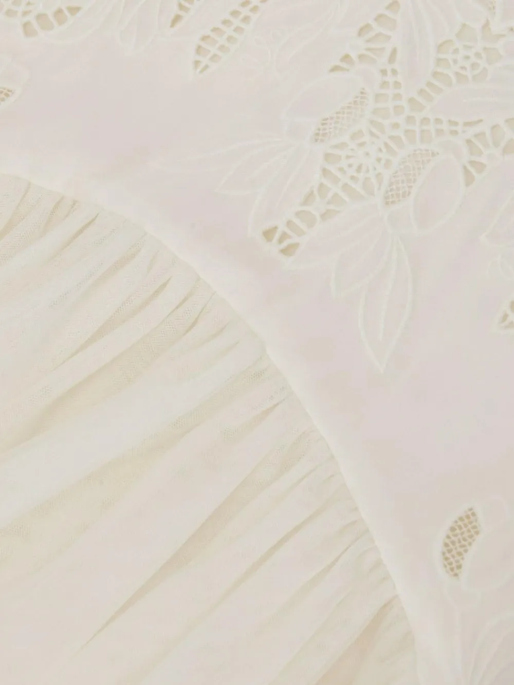 Reiss Ivory Phoebe 9-13 yrs Lace-Detail Tulle-Skirt Dress^ Dresses|Occasionwear