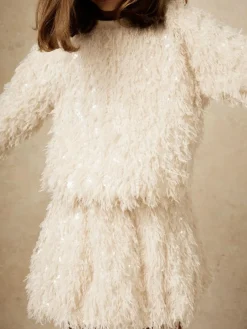 Reiss Ivory Roxy 3-9 yrs Fluffy Sequin-Embellished Skirt^ Shorts & Skirts