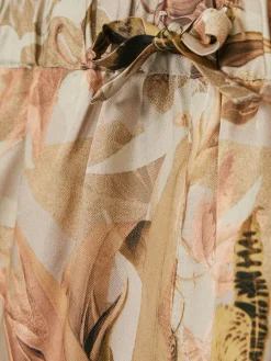 Online Reiss Khaki Sammie 9-13 yrs | NYBG Satin Floral-Print Shorts