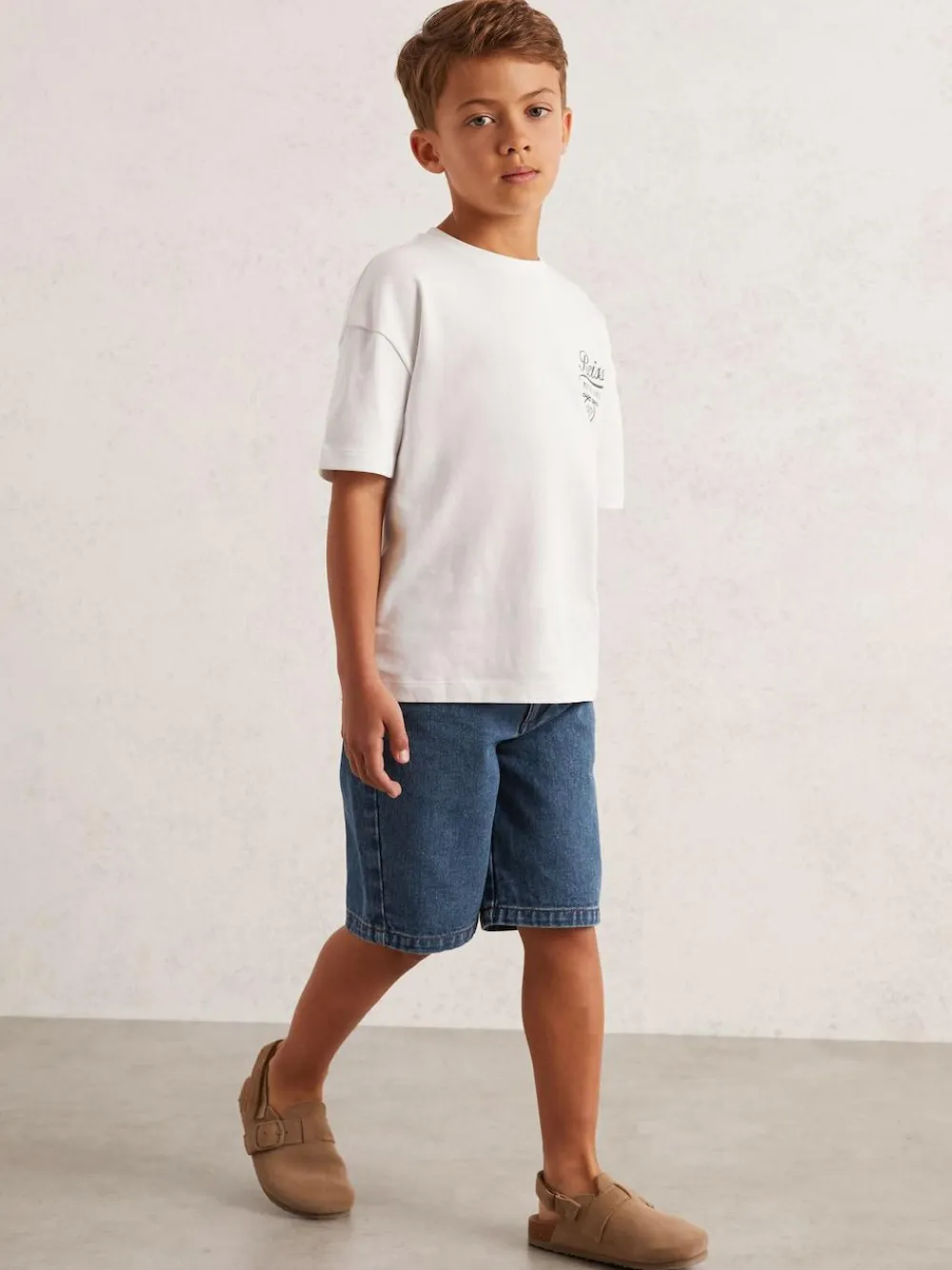 New Reiss Mid Blue Bryan 3-9 yrs Denim Bermuda Shorts