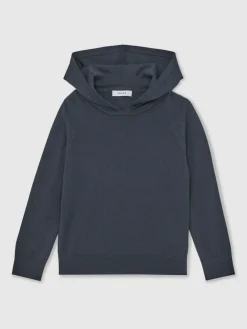Discount Reiss Midnight Navy Holland 3-9 yrs Merino Wool Hoodie