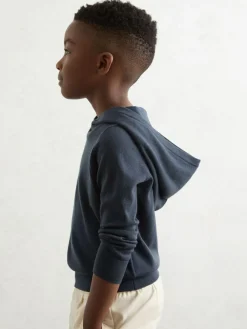 Discount Reiss Midnight Navy Holland 3-9 yrs Merino Wool Hoodie