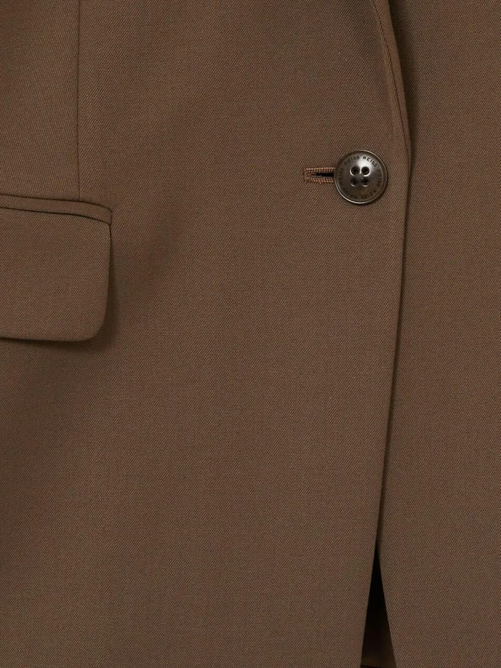 Sale Reiss Gabi Petite Tailored Single Breasted Suit Blazer Mink Neutral