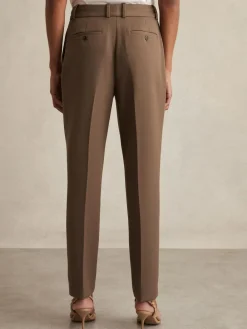 Reiss Gabi Slim-Fit Suit Trousers Mink Neutral