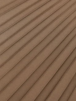 Reiss Seren Pleated Midi Skirt Mocha Brown