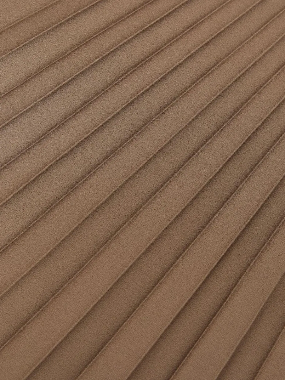 Reiss Seren Pleated Midi Skirt Mocha Brown