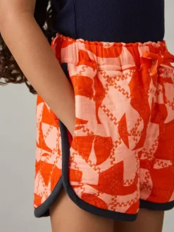 Reiss Multi Josanna 4-9 yrs Cotton Graphic-Print Quilted Shorts^ Shorts