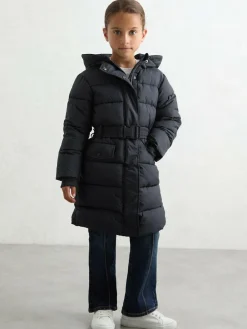 Reiss Navy Alys 9-13 yrs Longline Hooded Puffer Coat^ Baby Winter Clothing|Coats, Jackets & Pramsuits