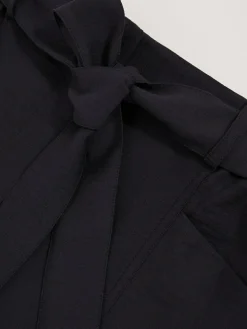 Hot Reiss Navy Avril Belted Button Tab Shorts