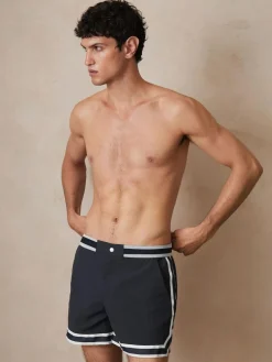 Reiss Baller | Ché Stripe-Trim Swim Shorts^ Swimwear