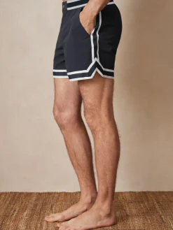 Reiss Baller | Ché Stripe-Trim Swim Shorts^ Swimwear