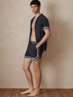 Reiss Baller | Ché Stripe-Trim Swim Shorts^ Swimwear