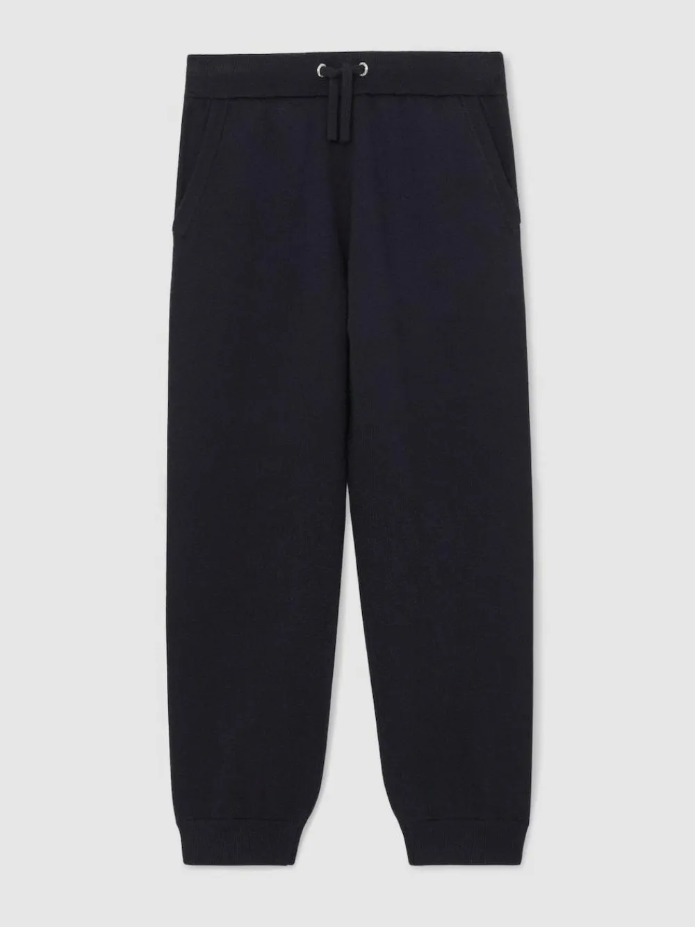 Best Reiss Navy Billings 9-13 yrs Merino Wool-Blend Cuffed Joggers