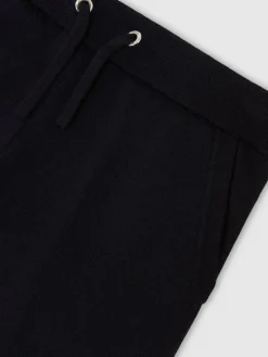 Best Reiss Navy Billings 9-13 yrs Merino Wool-Blend Cuffed Joggers