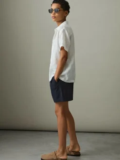 Hot Reiss Cliff 3-9 yrs Drawstring Swim Shorts Navy