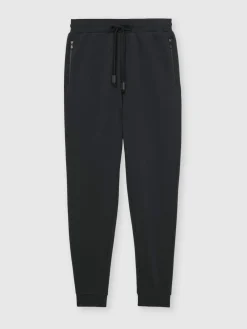Sale Reiss Finch Cotton-Blend Drawstring Joggers Navy