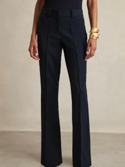 Online Reiss Gabi Flared Suit Trousers Navy