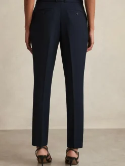 Hot Reiss Gabi Slim-Fit Suit Trousers Navy