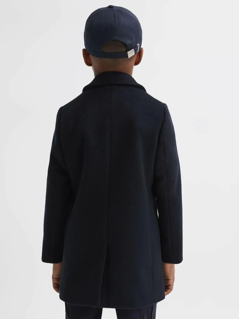 Best Reiss Gable 3-9 yrs Single Breasted Overcoat Navy