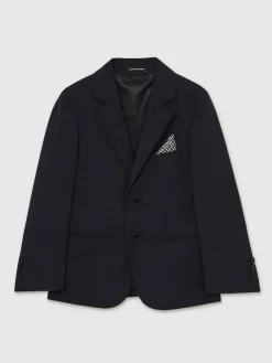 Reiss Navy Hope 9-13 yrs Wool-Blend Single-Breasted Suit Blazer^BOY Suits & Vest