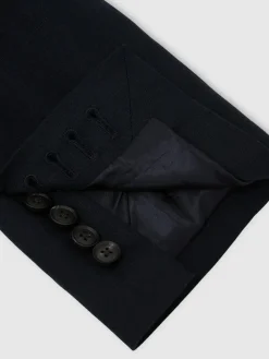 Reiss Kin Single Breasted Linen Blazer Tailored-Fit^ Blue Suits