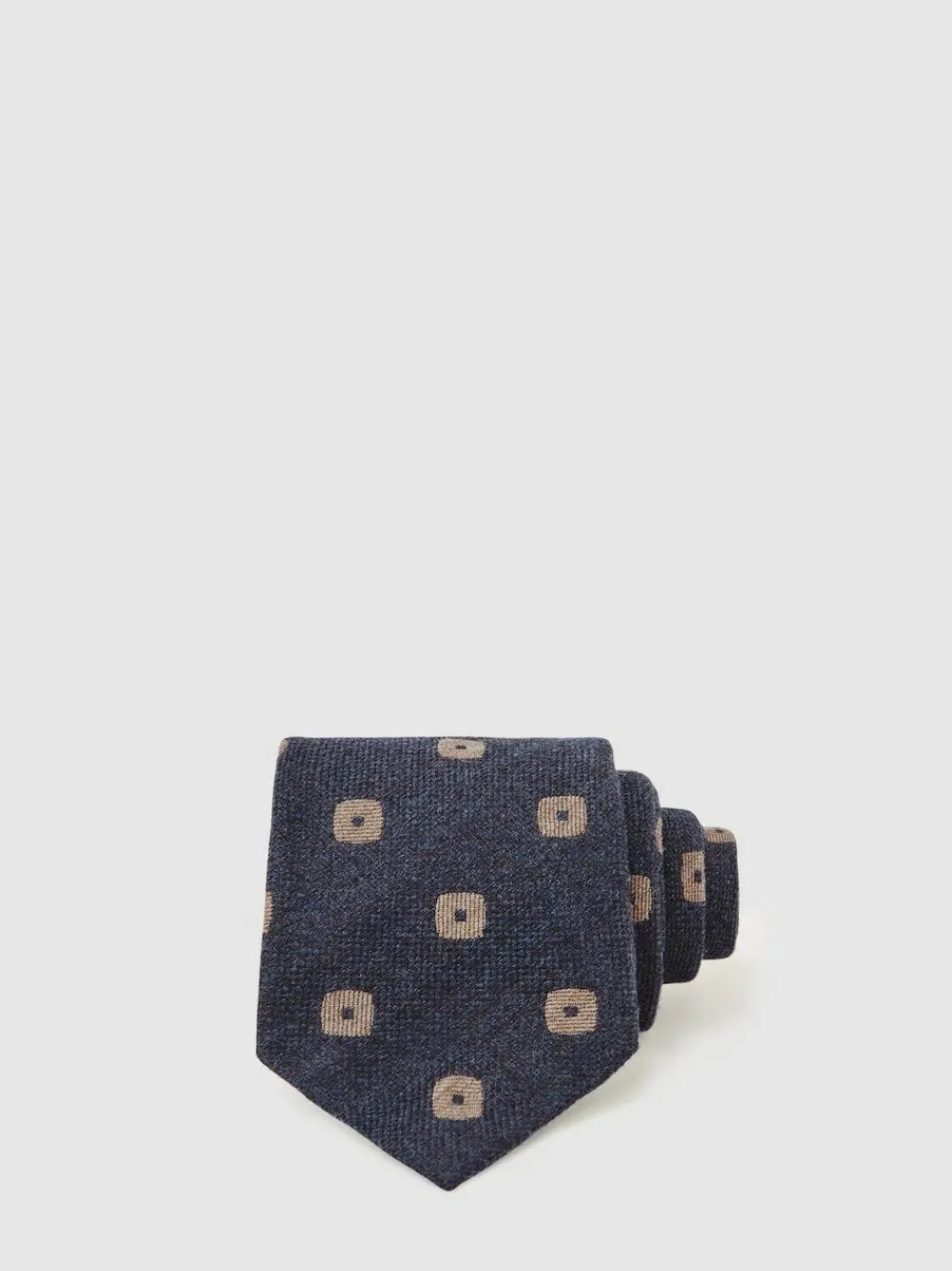 Reiss Marco Silk-Wool Square-Medallion Tie^ Ties & Pocket Squares