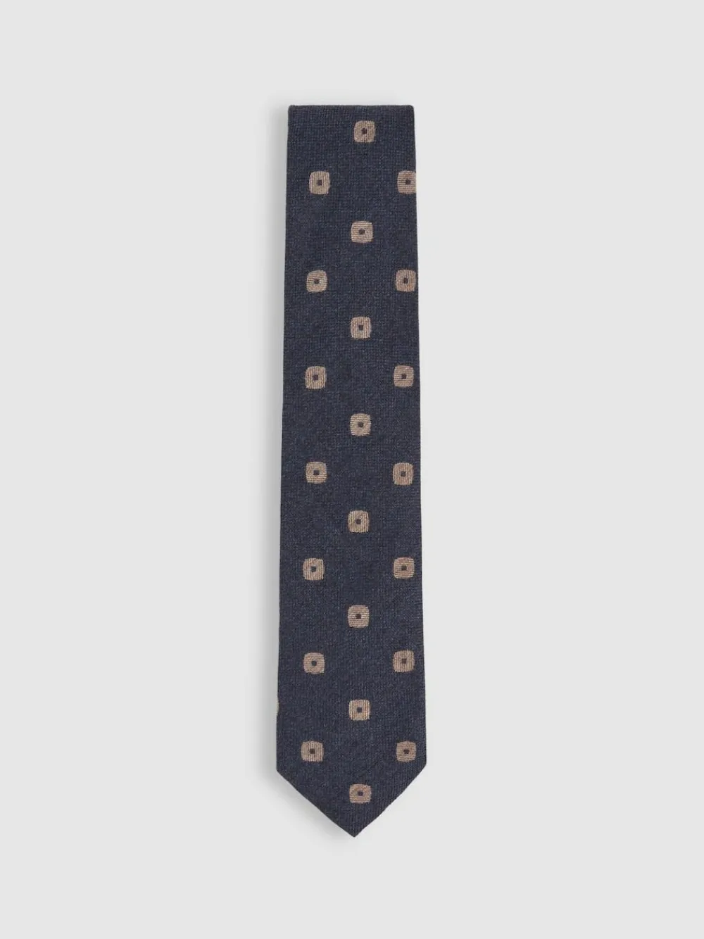 Reiss Marco Silk-Wool Square-Medallion Tie^ Ties & Pocket Squares