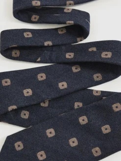 Reiss Marco Silk-Wool Square-Medallion Tie^ Ties & Pocket Squares