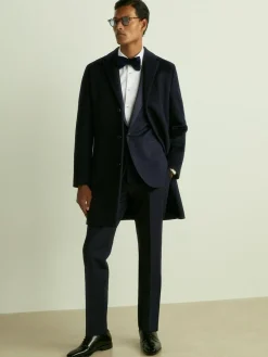 Reiss Navy Poker Peak Lapel Single-Breasted Tuxedo Jacket Slim-Fit^ Blue Suits