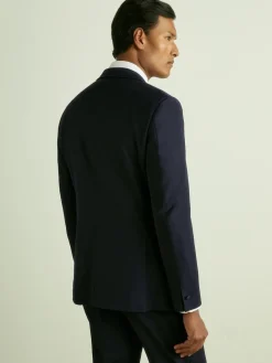 Reiss Navy Poker Peak Lapel Single-Breasted Tuxedo Jacket Slim-Fit^ Blue Suits