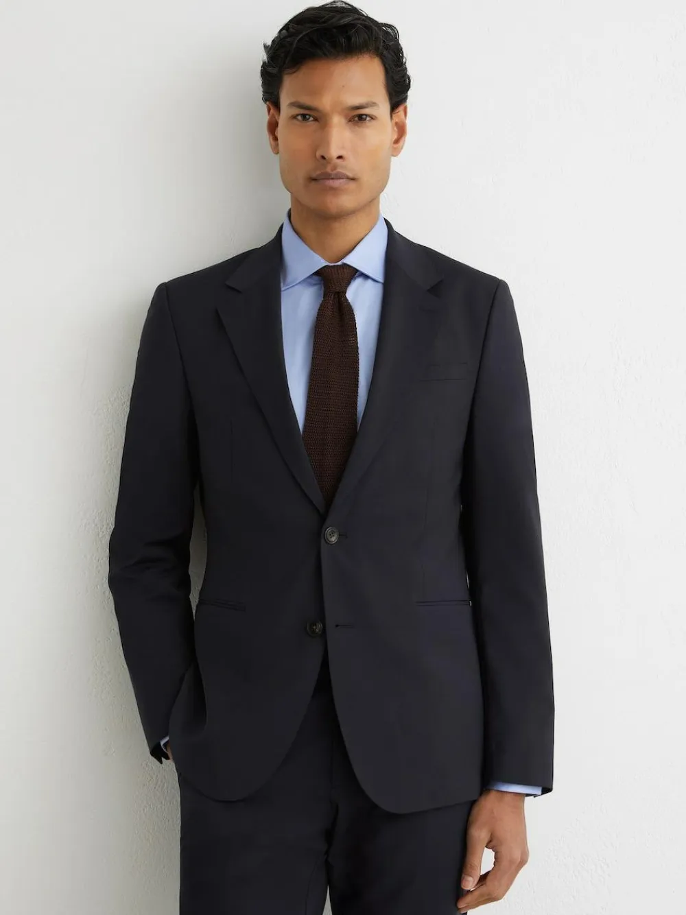 Reiss Promise Wool-Blend Single-Breasted Suit Blazer Tailored-Fit^ Blue Suits|Suits & Tuxedos