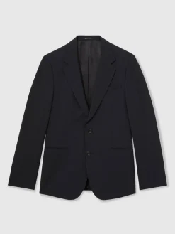 Reiss Promise Wool-Blend Single-Breasted Suit Blazer Tailored-Fit^ Blue Suits|Suits & Tuxedos