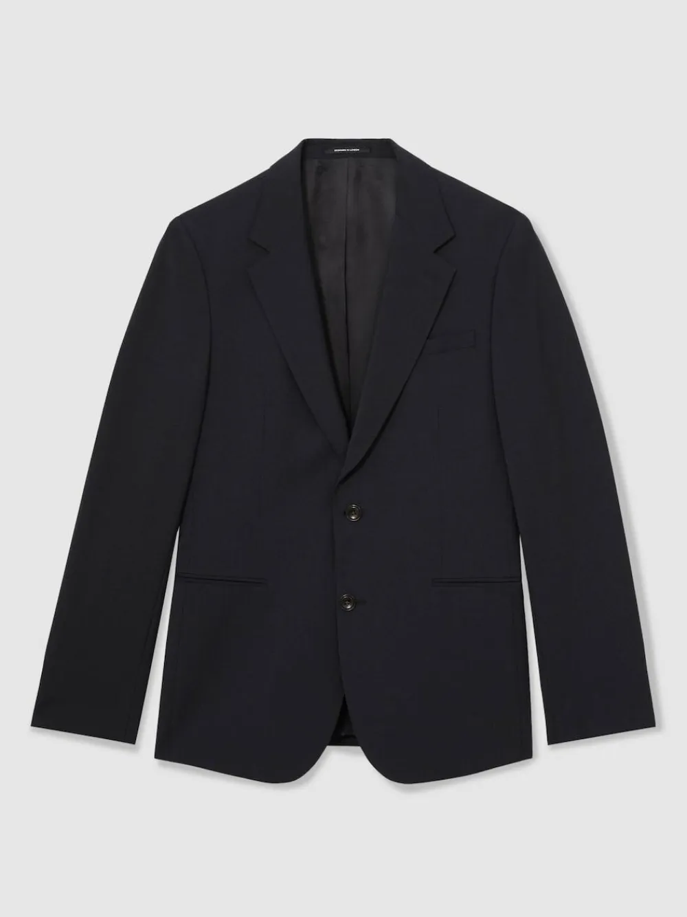 Reiss Promise Wool-Blend Single-Breasted Suit Blazer Tailored-Fit^ Blue Suits|Suits & Tuxedos