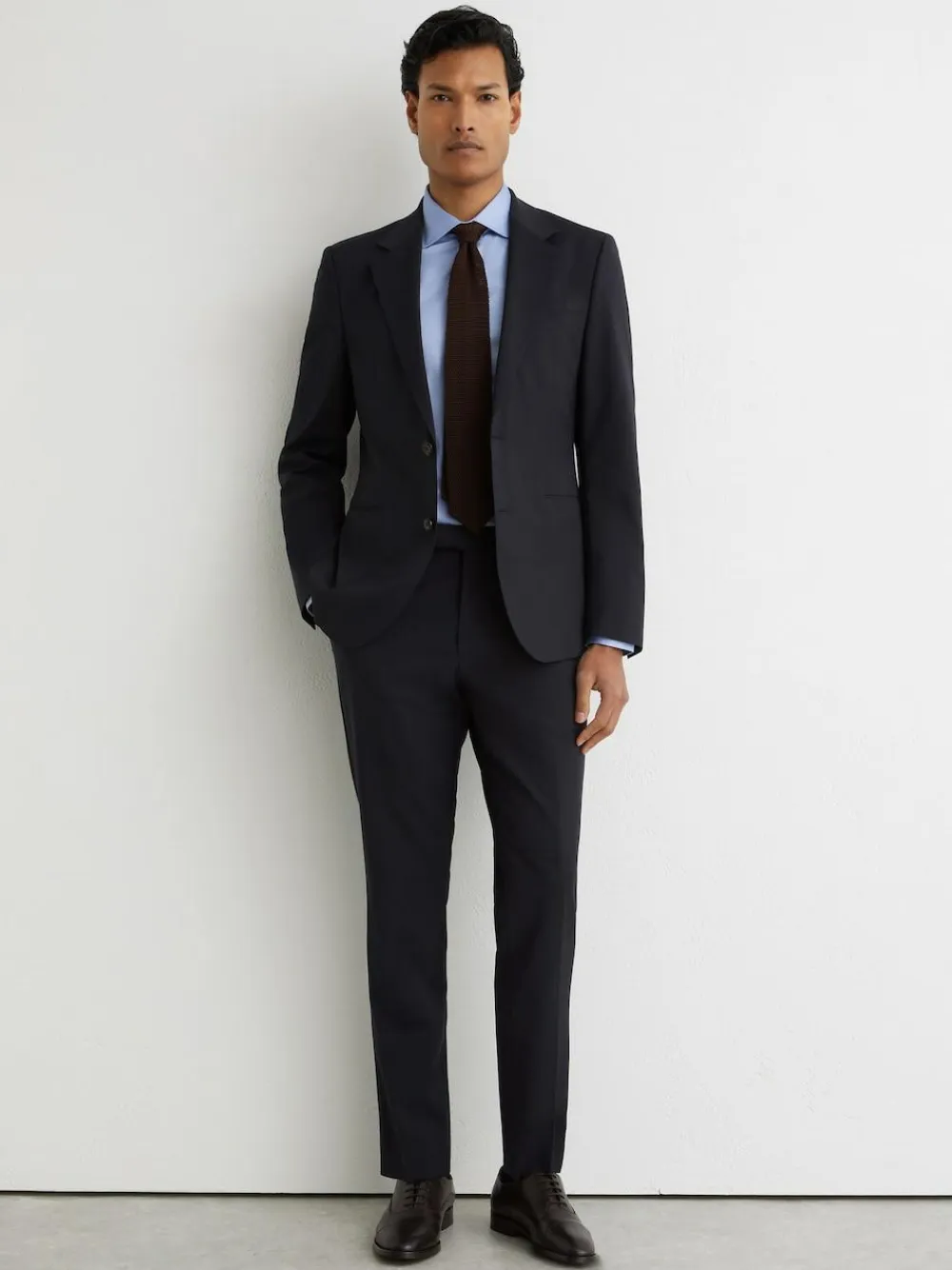 Reiss Promise Wool-Blend Single-Breasted Suit Blazer Tailored-Fit^ Blue Suits|Suits & Tuxedos