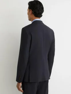 Reiss Promise Wool-Blend Single-Breasted Suit Blazer Tailored-Fit^ Blue Suits|Suits & Tuxedos
