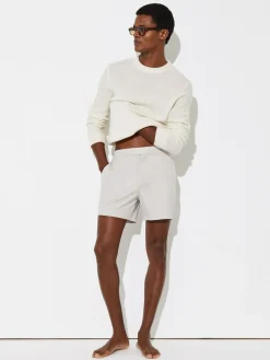 Reiss Sun Side-Adjuster Swim Shorts Off White
