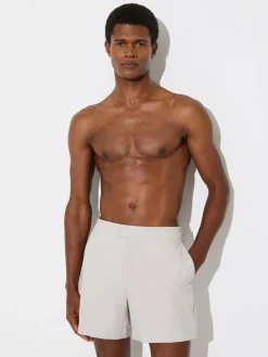 Reiss Sun Side-Adjuster Swim Shorts Off White