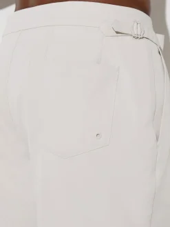 Reiss Sun Side-Adjuster Swim Shorts Off White