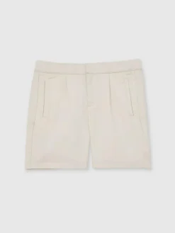 Best Reiss Sussex 9-13 yrs Relaxed Drawstring Shorts Off White
