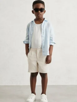 Best Reiss Sussex 9-13 yrs Relaxed Drawstring Shorts Off White