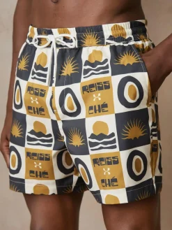 Reiss Trinity | Ché Sunset-Print Swim Shorts^ Swimwear