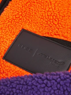 Reiss Papaya Orange/Purple Drift Unisex Fit McLaren F1 Team Ombré Fleece Jacket^ Coats & Jackets|Coats & Jackets