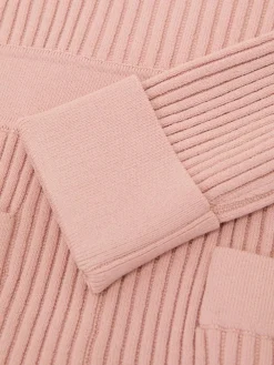 Reiss Pink Charlotte 3-9 yrs Rib-Knit Skater Dress