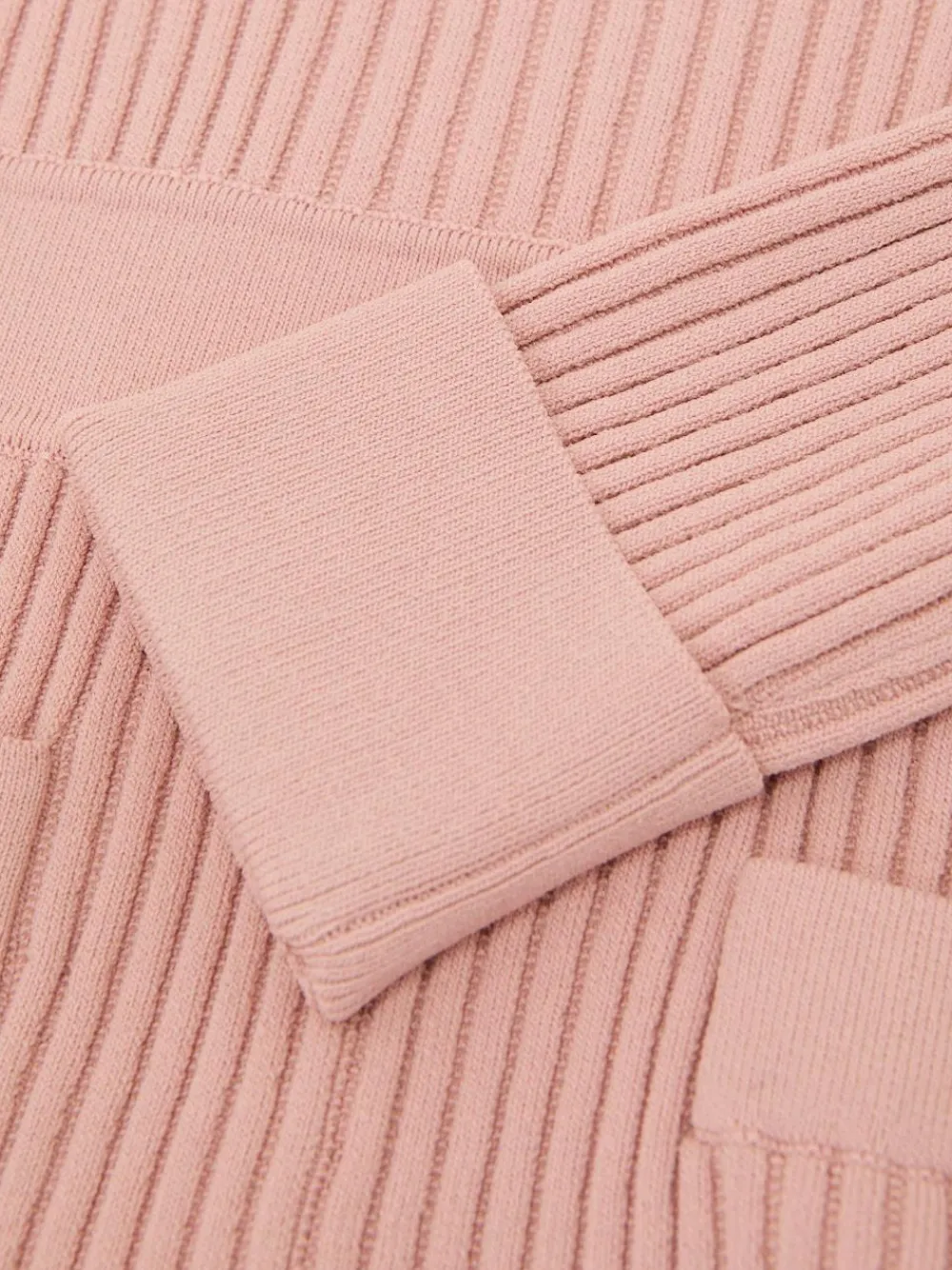 Reiss Pink Charlotte 3-9 yrs Rib-Knit Skater Dress